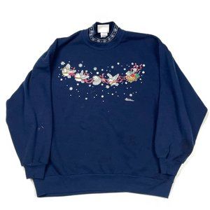 VTG Double-Collar Grandma Style Sweatshirt 80s